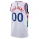 Camiseta Philadelphia 76ers Personalizada City Edition 2024-25 Blanco Swingman para Hombre