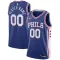 Camiseta Philadelphia 76ers Personalizada Icon Edition Azul Swingman para Hombre