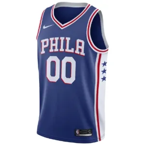 Camiseta Philadelphia 76ers Personalizada Icon Edition Azul Swingman para Hombre