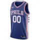 Camiseta Philadelphia 76ers Personalizada Icon Edition Azul Swingman para Hombre