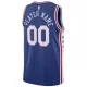 Camiseta Philadelphia 76ers Personalizada Icon Edition Azul Swingman para Hombre