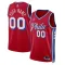 Camiseta Philadelphia 76ers Personalizada Statement Edition Rojo Swingman para Hombre