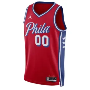 Camiseta Philadelphia 76ers Personalizada Statement Edition Rojo Swingman para Hombre