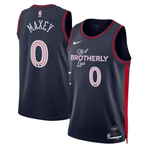 Camiseta Philadelphia 76ers Tyrese Maxey City Edition 2023-24 Swingman para Hombre