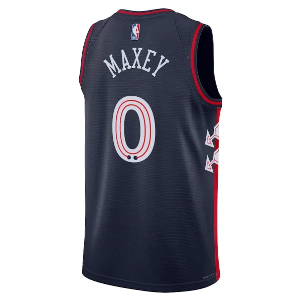 Camiseta Philadelphia 76ers Tyrese Maxey City Edition 2023-24 Swingman para Hombre