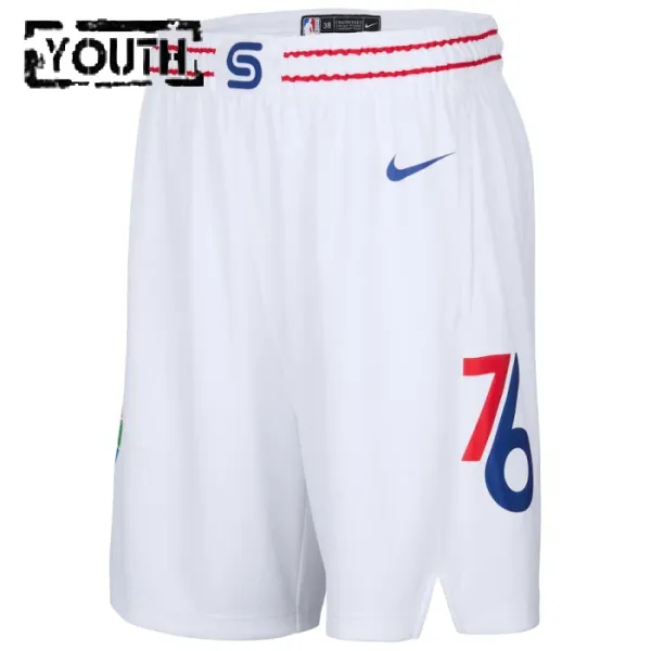 Pantalones Philadelphia 76ers City Edition 2024-25 Swingman para Niño