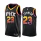 Camiseta Phoenix Suns Cameron Johnson 23 Statement Edition Negro Swingman para Hombre