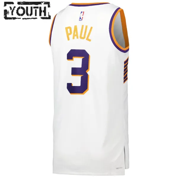 Camiseta Phoenix Suns Chris Paul Association Edition 2023-24 Blanco Swingman para Niño