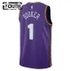 Camiseta Phoenix Suns Devin Booker City Edition 2024-25 Púrpura Swingman para Niño