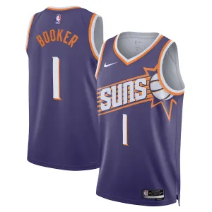 Camiseta Phoenix Suns Devin Booker Icon Edition 2023-24 Púrpura Swingman para Hombre