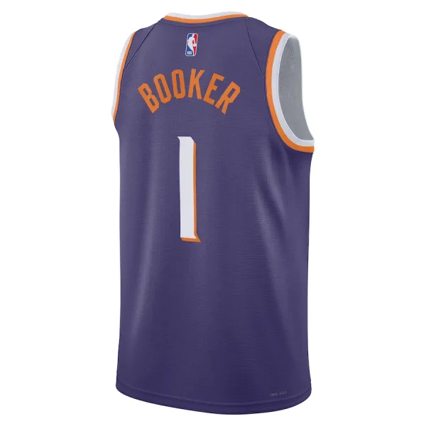 Camiseta Phoenix Suns Devin Booker Icon Edition 2023-24 Púrpura Swingman para Hombre