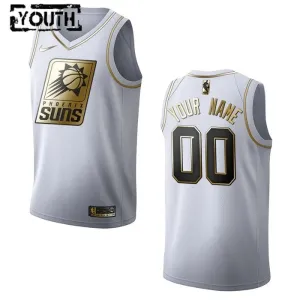 Camiseta Phoenix Suns Golden Edition Personalizada Blanco Swingman para Niño