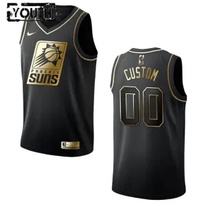 Camiseta Phoenix Suns Golden Edition Personalizada Negro Swingman para Niño