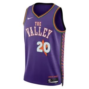 Camiseta Phoenix Suns Jusuf Nurkic City Edition 2024-25 Púrpura Swingman para Hombre