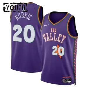 Camiseta Phoenix Suns Jusuf Nurkic City Edition 2024-25 Púrpura Swingman para Niño
