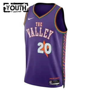 Camiseta Phoenix Suns Jusuf Nurkic City Edition 2024-25 Púrpura Swingman para Niño