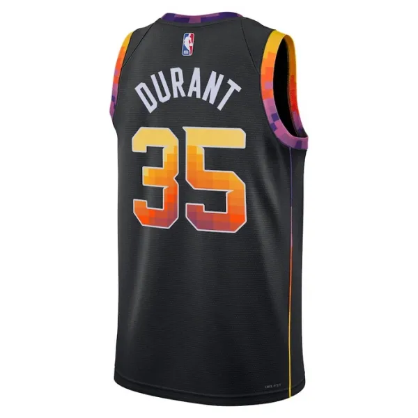 Camiseta Phoenix Suns Kevin Durant 35 Statement Edition Negro Swingman para Hombre