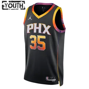 Camiseta Phoenix Suns Kevin Durant 35 Statement Edition Negro Swingman para Niño
