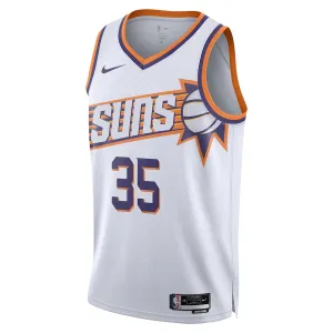 Camiseta Phoenix Suns Kevin Durant Association Edition 2023-24 Blanco Swingman para Hombre