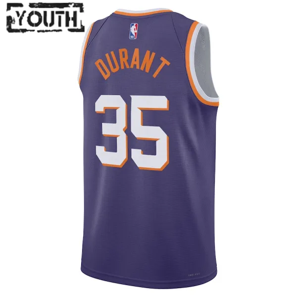 Camiseta Phoenix Suns Kevin Durant Icon Edition 2023-24 Púrpura Swingman para Niño