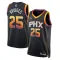 Camiseta Phoenix Suns Mikal Bridges 25 Statement Edition Negro Swingman para Hombre