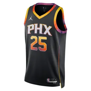 Camiseta Phoenix Suns Mikal Bridges 25 Statement Edition Negro Swingman para Hombre