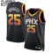 Camiseta Phoenix Suns Mikal Bridges 25 Statement Edition Negro Swingman para Niño