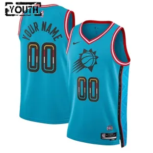 Camiseta Phoenix Suns Personalizada City Edition 2022-23 Azul Swingman para Niño
