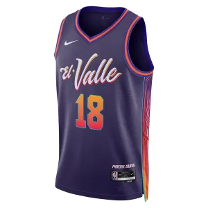 Camiseta Phoenix Suns Yuta Watanabe City Edition 2023-24 Púrpura Swingman para Hombre