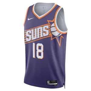 Camiseta Phoenix Suns Yuta Watanabe Icon Edition 2023-24 Púrpura Swingman para Hombre