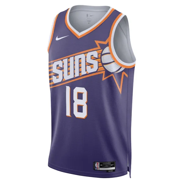 Camiseta Phoenix Suns Yuta Watanabe Icon Edition 2023-24 Púrpura Swingman para Hombre