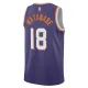 Camiseta Phoenix Suns Yuta Watanabe Icon Edition 2023-24 Púrpura Swingman para Hombre