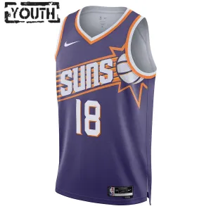 Camiseta Phoenix Suns Yuta Watanabe Icon Edition 2023-24 Púrpura Swingman para Niño