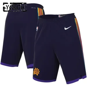 Pantalones Phoenix Suns City Edition 2023-24 Púrpura Swingman para Niño