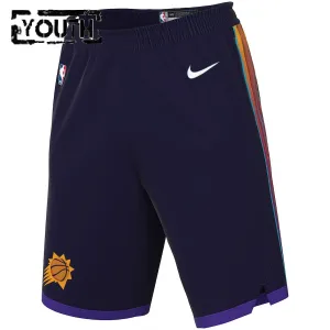 Pantalones Phoenix Suns City Edition 2023-24 Púrpura Swingman para Niño