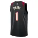 Camiseta Portland Trail Blazers Anfernee Simons City Edition 2023-24 Negro Swingman para Hombre