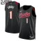 Camiseta Portland Trail Blazers Anfernee Simons City Edition 2023-24 Negro Swingman para Niño