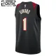 Camiseta Portland Trail Blazers Anfernee Simons City Edition 2023-24 Negro Swingman para Niño
