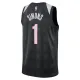 Camiseta Portland Trail Blazers Anfernee Simons City Edition 2024-25 Negro Swingman para Hombre
