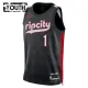 Camiseta Portland Trail Blazers Anfernee Simons City Edition 2024-25 Negro Swingman para Niño