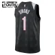 Camiseta Portland Trail Blazers Anfernee Simons City Edition 2024-25 Negro Swingman para Niño