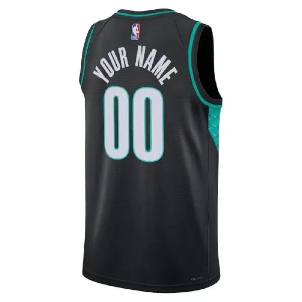 Camiseta Portland Trail Blazers Personalizada City Edition 2022-23 Negro Swingman para Hombre
