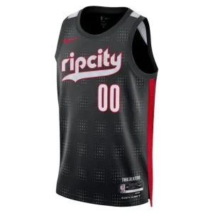 Camiseta Portland Trail Blazers Personalizada City Edition 2024-25 Negro Swingman para Hombre
