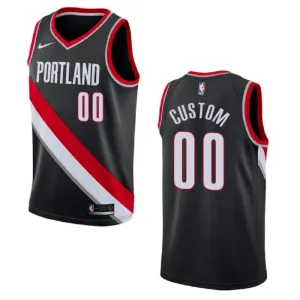 Camiseta Portland Trail Blazers Personalizada Icon Edition Negro Swingman para Hombre