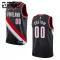 Camiseta Portland Trail Blazers Personalizada Icon Edition Negro Swingman para Niño