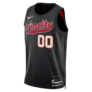 Camiseta Portland Trail Blazers Scoot Henderson City Edition 2023-24 Negro Swingman para Hombre