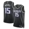 Camiseta Sacramento Kings Davion Mitchell 15 Statement Edition Negro Swingman para Hombre