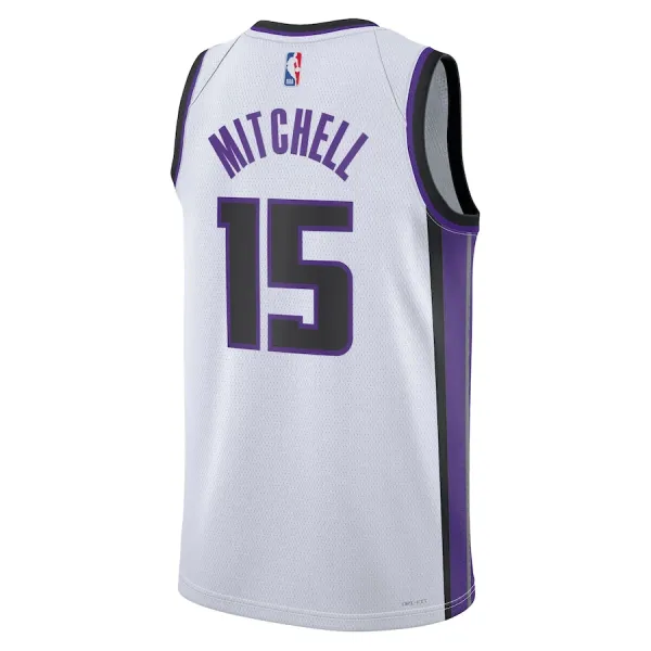 Camiseta Sacramento Kings Davion Mitchell Association Edition 2023-24 Blanco Swingman para Hombre