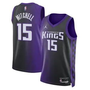 Camiseta Sacramento Kings Davion Mitchell Statement Edition 2023-24 Púrpura Swingman para Hombre
