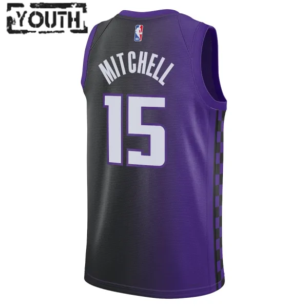 Camiseta Sacramento Kings Davion Mitchell Statement Edition 2023-24 Púrpura Swingman para Niño